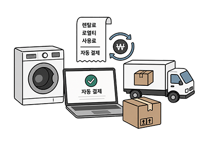 렌탈과 구독 사업 정기결제 이미지